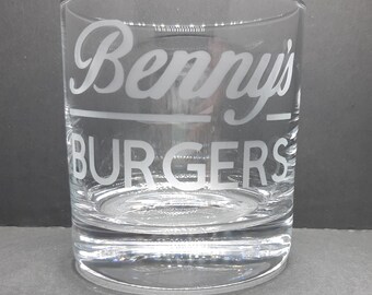Personalised Withnail /& I inspired Penrith Tea Rooms Etched Tumbler Glass