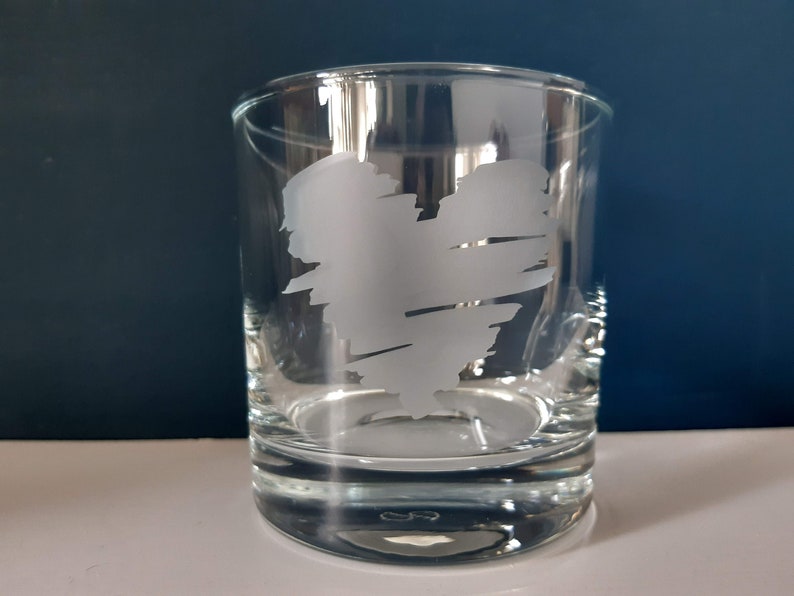 Personalised Heart Etched Tumbler Glass Etsy