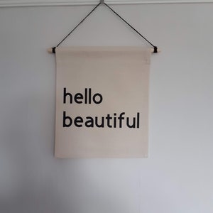 Hello Beautiful Banner Wall Hanging