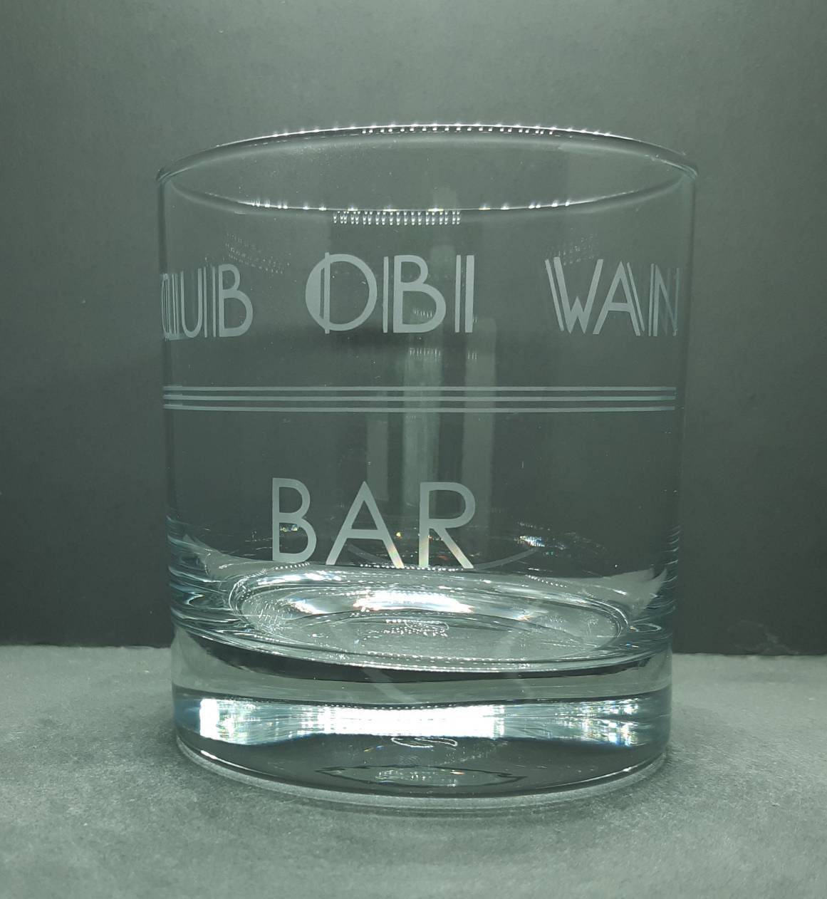Indiana Jones (Temple of Doom) Inspired Club Etched Tumbler Glass - Personalised