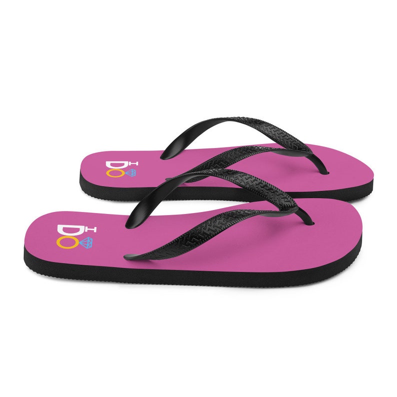 Pink I DO Wedding Flip-Flops