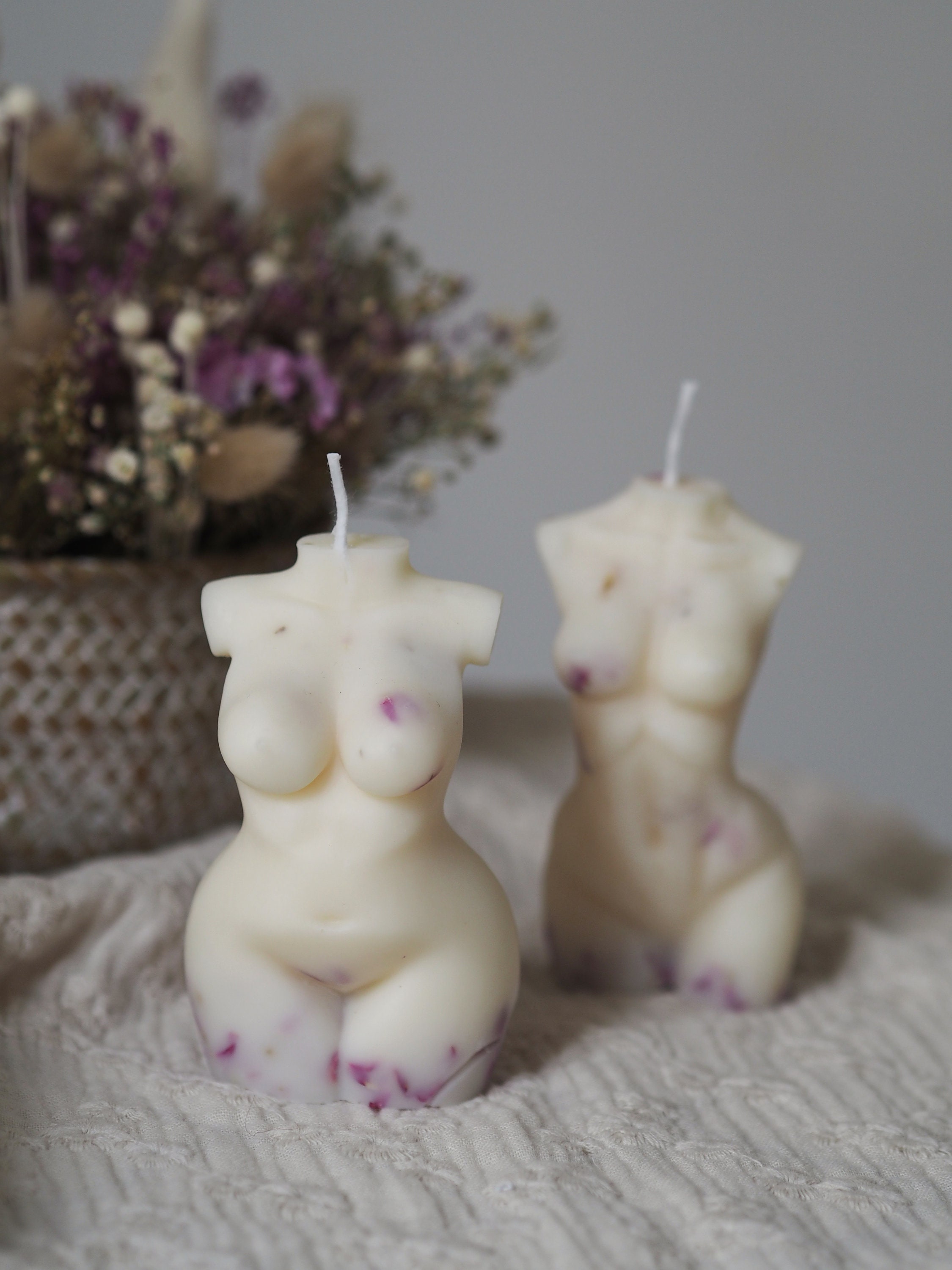 Bougie Corps Fleurie