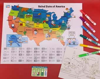 USA States Art Kit - Art Kit on Canvas