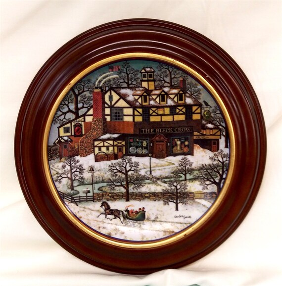 Vintage Charles Wysocki Folk Art Wall Plates Etsy UK