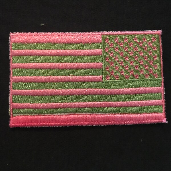 1 Pink & Green flag