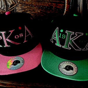 Aka Flat Bill Hat (1 hat either pink or green)