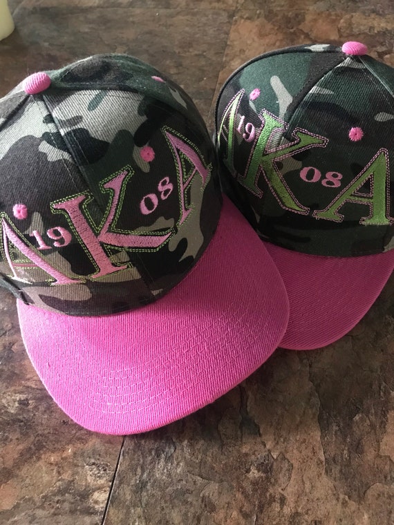 Aka Flat Bill Hat 1 Hat Either Pink or Green Etsy