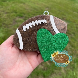 Football with Heart Car Freshener