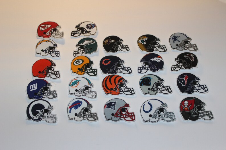 NFL Football helmet sports team pins Etsy