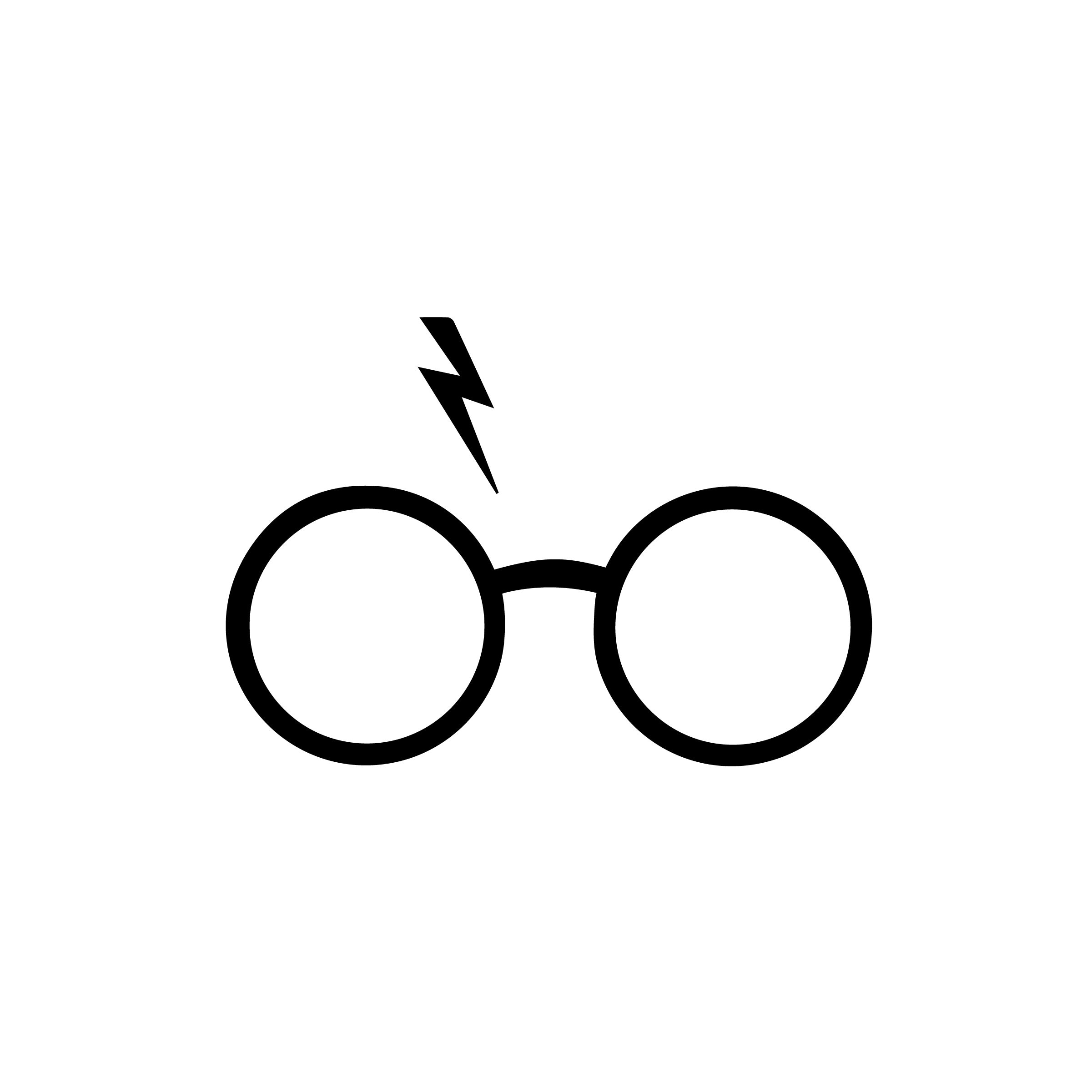 Download Harry Potter Bolt Glasses jpg png svg | Etsy