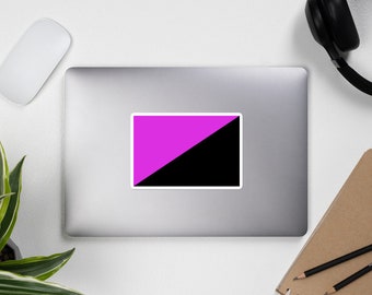 Anarcha-Feminism Flag - Anarchist, Feminist, Radical Sticker