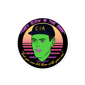 They Glow in the Dark - CIA, Undercover, Terry Davis, Meme Sticker - Etsy