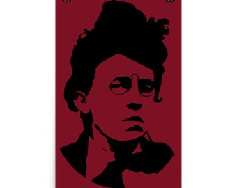 Emma Goldman Silhouette - Anarchist, Feminist, Socialist Poster