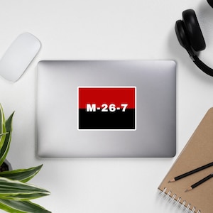 M-26-7 - Cuban Revolution, Historical, Cuba, Socialist, Flag Sticker