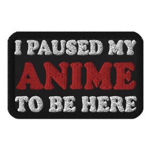 I Paused My Anime To Be Here - Ironic, Funny, Meme Patch