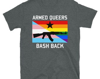 Armed Queers Bash Back Lgbtq Queer Transgenre Ak47 Arme Etsy France