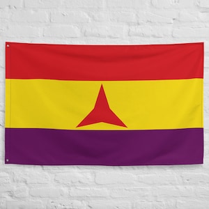 Internationale Brigaden Flagge - Sozialismus, Spanischer Bürgerkrieg, Revolutionäre Katalonien Flagge
