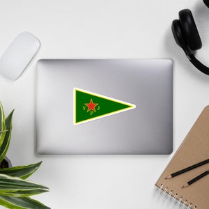 YPJ Flag - Women&#39;s Protection Units Stickers