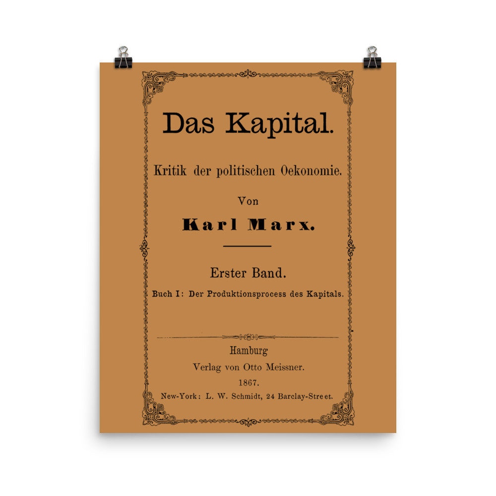 Das Kapital Original Cover - Karl Marx, Communist, Socialist
