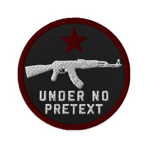 Onder geen enkel voorwendsel - Socialist, Red Star, AK47, Battle Jacket Patch