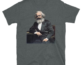 Karl Marx Colorized Portrait - Marxist, Socialist, Philosopher, Historical T-Shirt