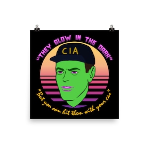 They Glow in the Dark - CIA, Undercover, Terry Davis, Meme Poster - Etsy