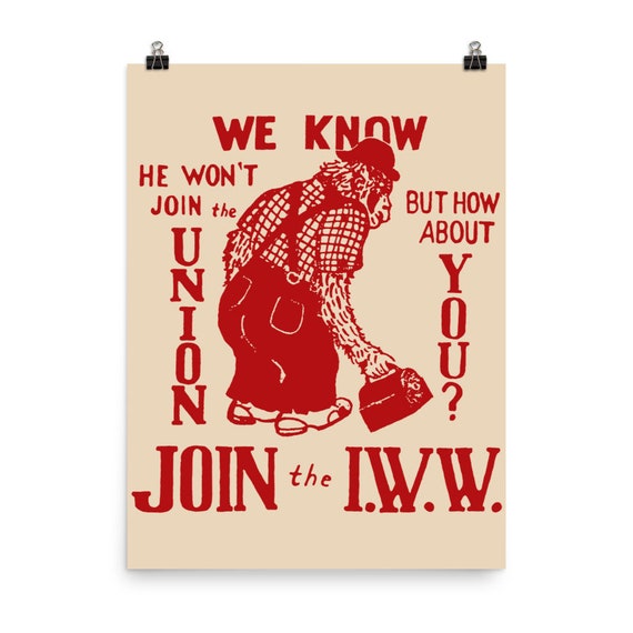Join the IWW Industrial Workers of the World Antiscab Etsy