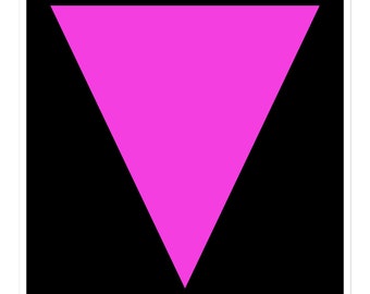 Pink Triangle - LGBTQ, Historical, Gay Pride Sticker