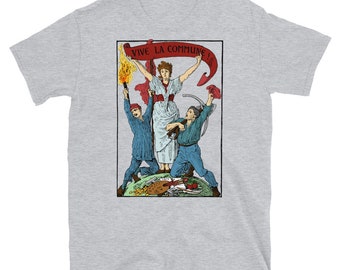 Vive La Commune Walter Crane Recolored - Historical, Paris Commune, Socialist, Leftist T-Shirt
