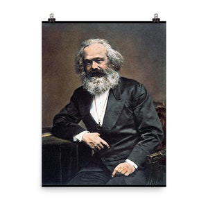 Karl Marx Colorized Portrait - Marxist, Socialist, Philosopher, Historical Poster