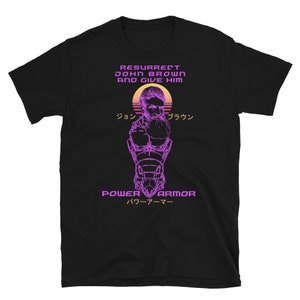 Resurrect John Brown And Give Him Power Armor - Vaporwave, Meme, Leftist, Socialist T-Shirt