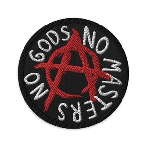 No Gods No Masters - Anarchico, Anarchismo, Punk Patch