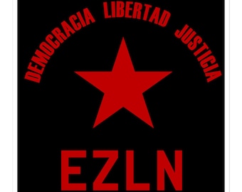 EZLN Democracia Libertad Justicia - Zapatista Sticker