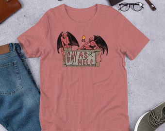 Gay As Hell - Fierté LGBTQ, Mème, T-Shirt Démons