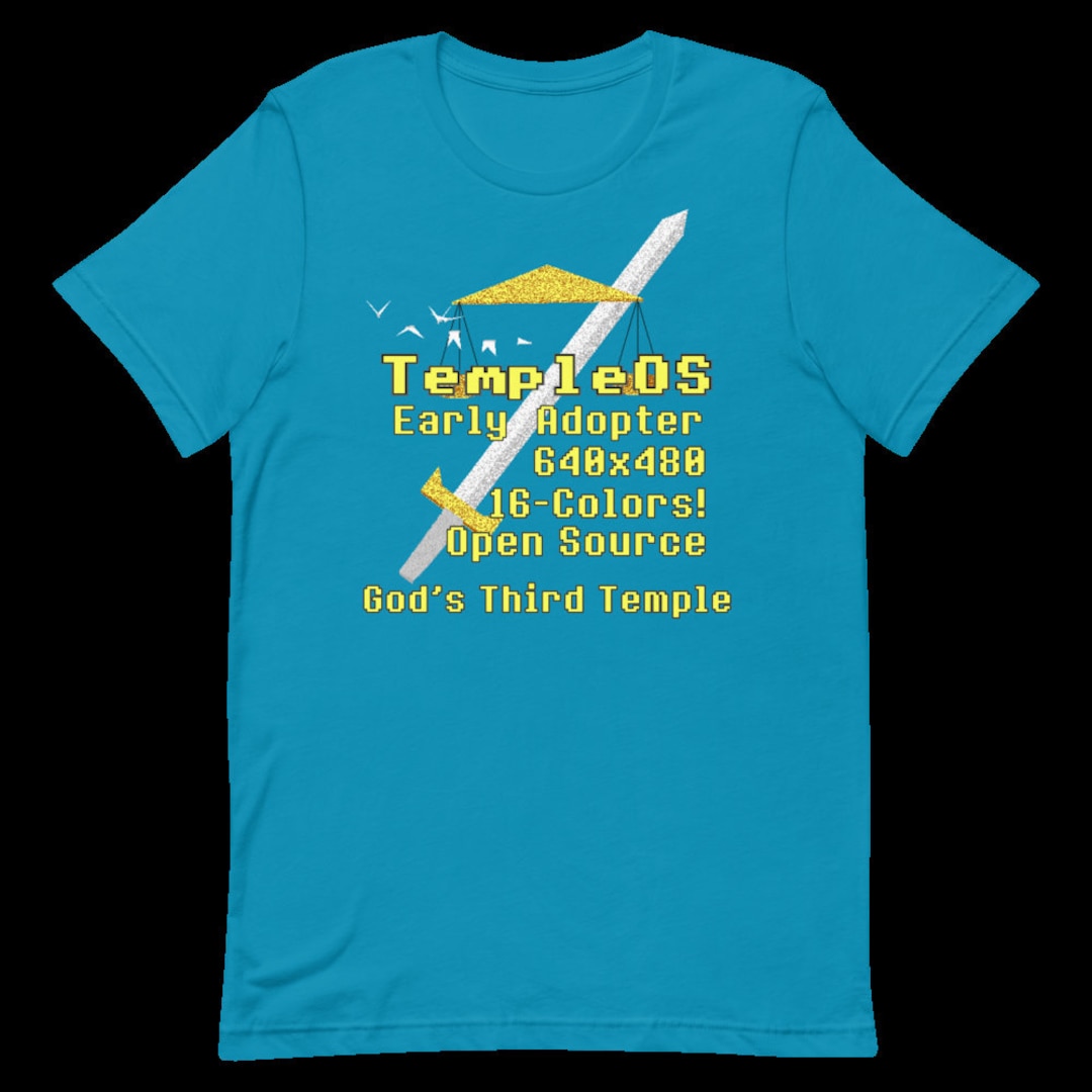 Templeos Early Adopter Terry A Davis, Programmer, Meme T-shirt