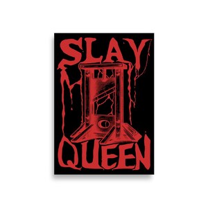 slay-queen-guillotine-meme-poster-etsy