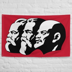 Marx Engels Lenin - Sozialismus, Kommunist, Linke Flagge