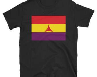 Drapeau des Brigades Internationales - Socialiste, Guerre Civile Espagnole, T-shirt Catalogne Révolutionnaire