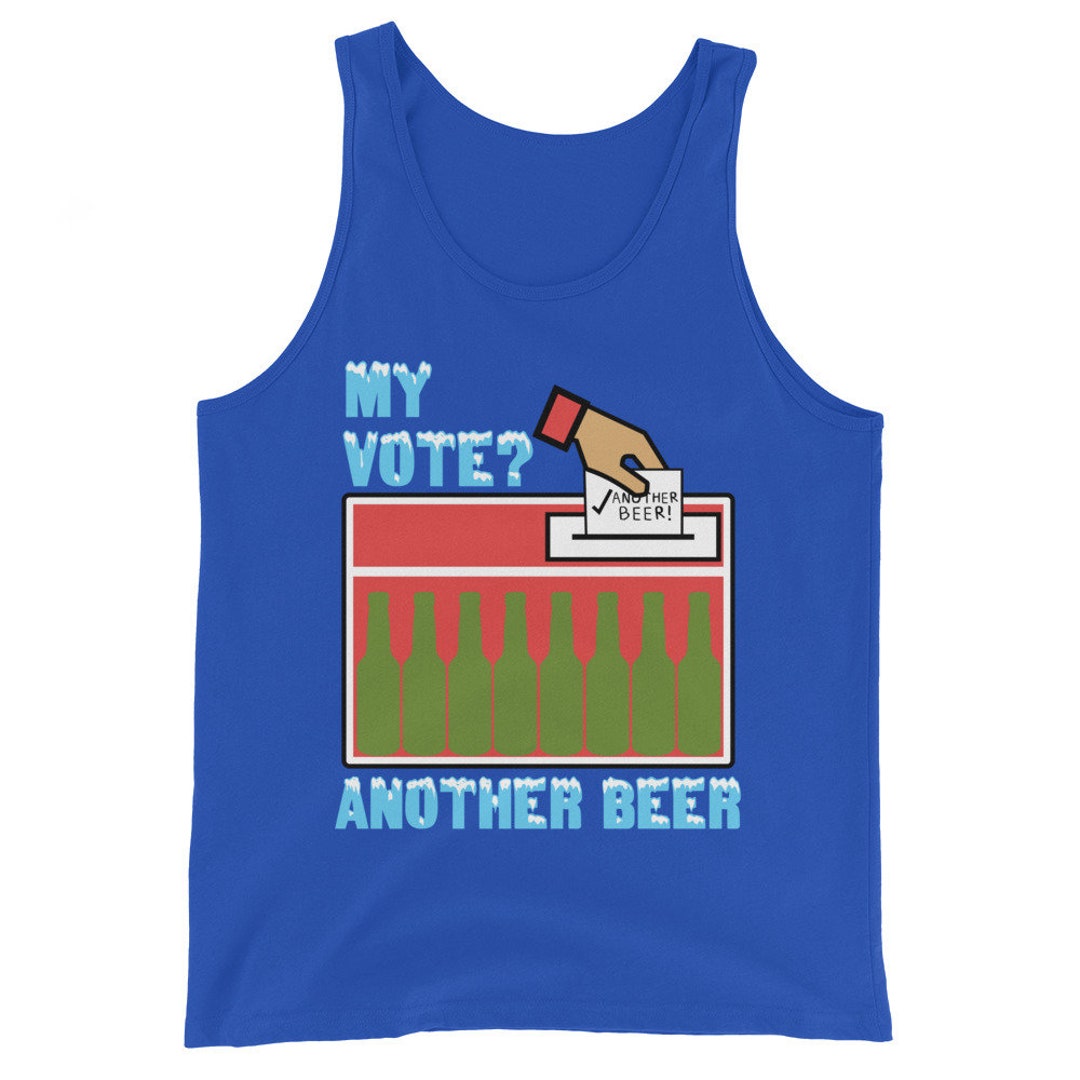 My Vote Another Beer - Election, Voting Meme Tank Top - Etsy