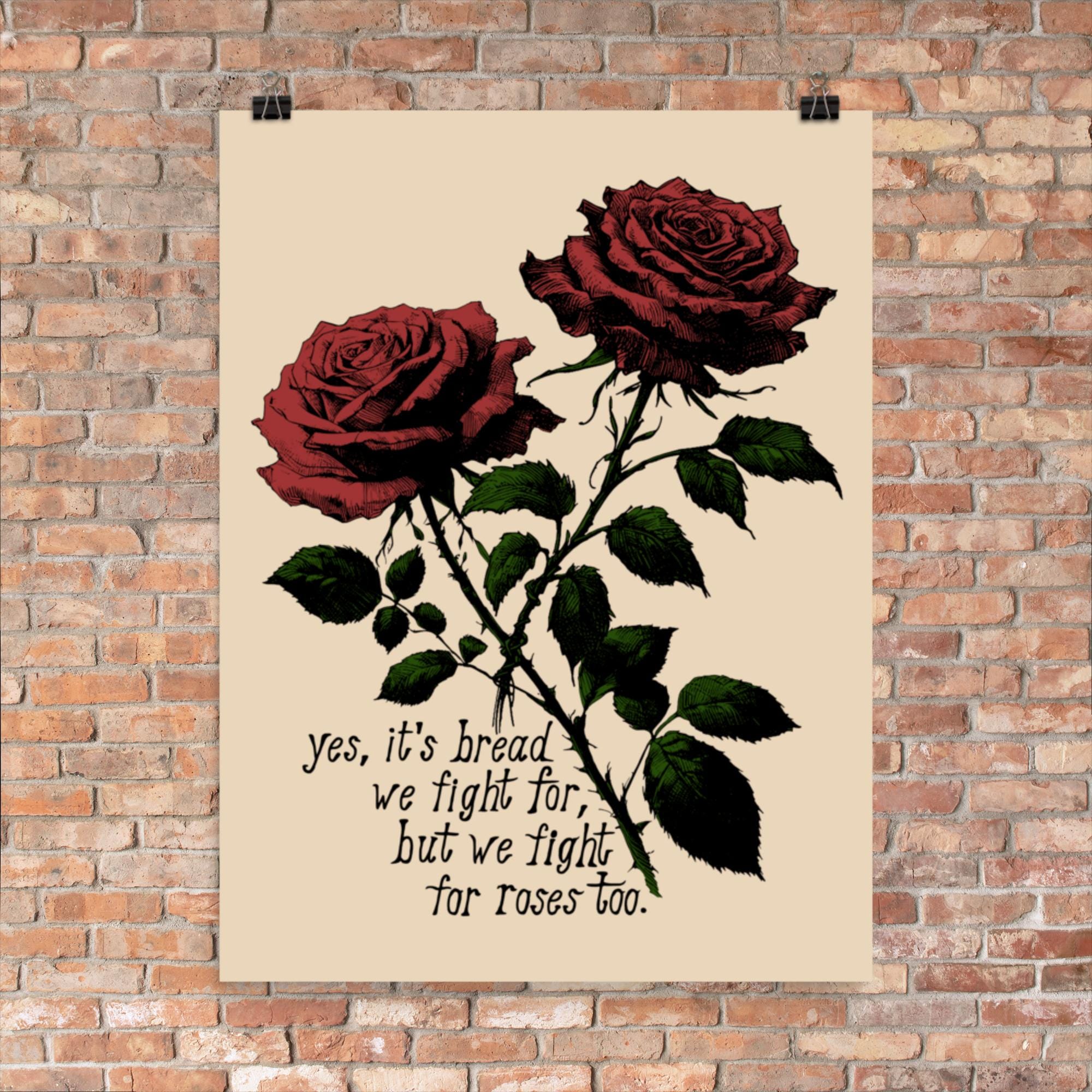 We Fight for Roses Too - Bread and Roses Poster - Etsy display picture 3