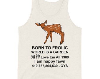 Born To Frolic - Meme, Cute Fawn, Regata Estranhamente Específica