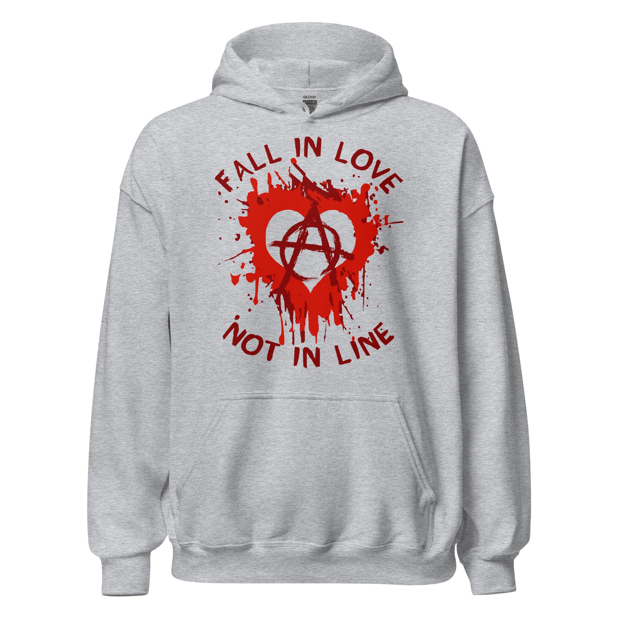 Lepni.me Anarchist Symbol Hoodie - Unisex Punk Movement Graphic Sweatshirt, European Sizes - View #4