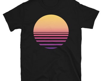 Vaporwave Sunset - Synthwave, 80s Aesthetic, EDM, Japanese T-Shirt