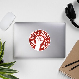 Freeze Rents Not Wages - Socialist, Leftist, Housing, Protest Sticker