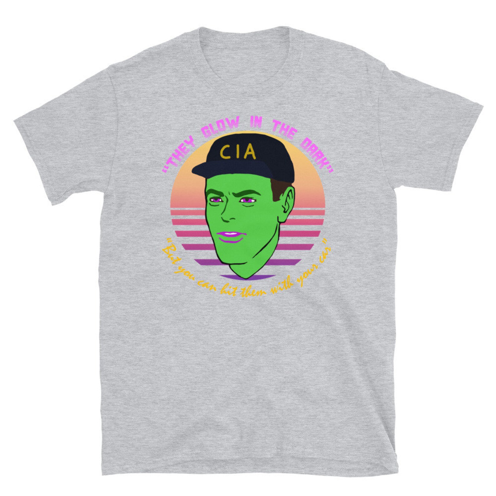 They Glow in the Dark - CIA, Undercover, Terry Davis, Meme T-shirt - Etsy