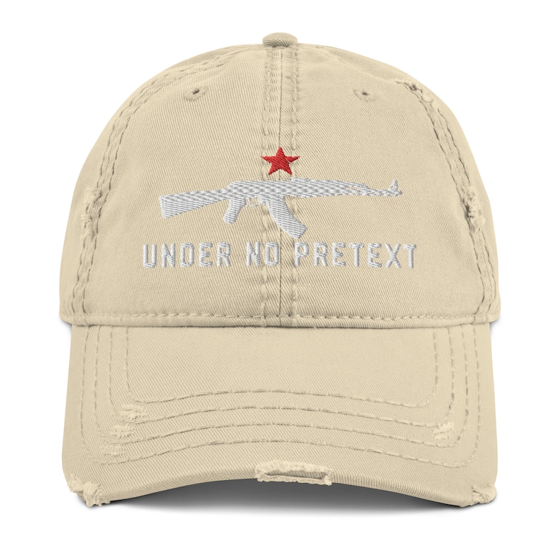 Under No Pretext - Socialist, Red Star, AK47 Hat Khaki