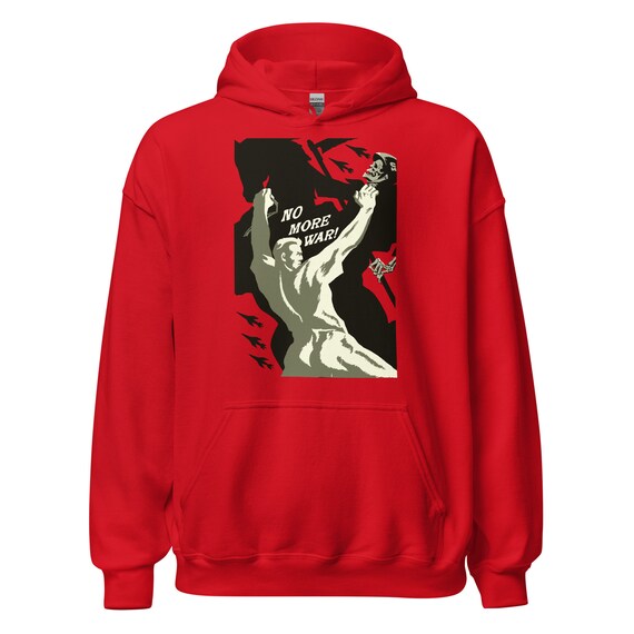 Basta con la guerra Traduzione felpa con cappuccio di propaganda sovietica Etsy Italia