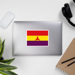 International Brigades Flag - Socialist, Spanish Civil War, Revolutionary Catalonia Sticker