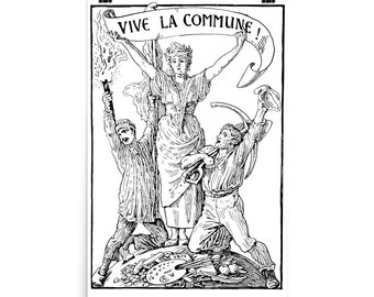 Vive La Commune Walter Crane - Historical, Paris Commune, Socialist, Leftist Poster