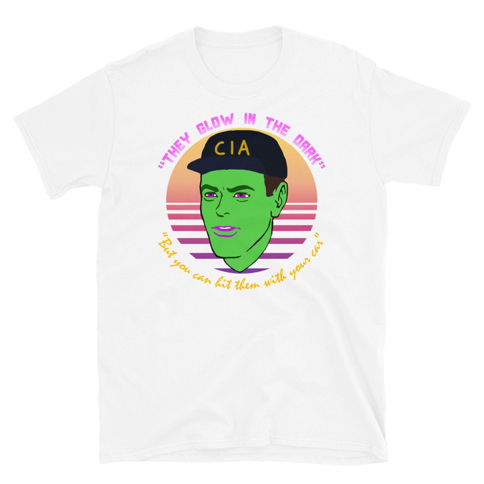 They Glow in the Dark - CIA, Undercover, Terry Davis, Meme T-shirt - Etsy